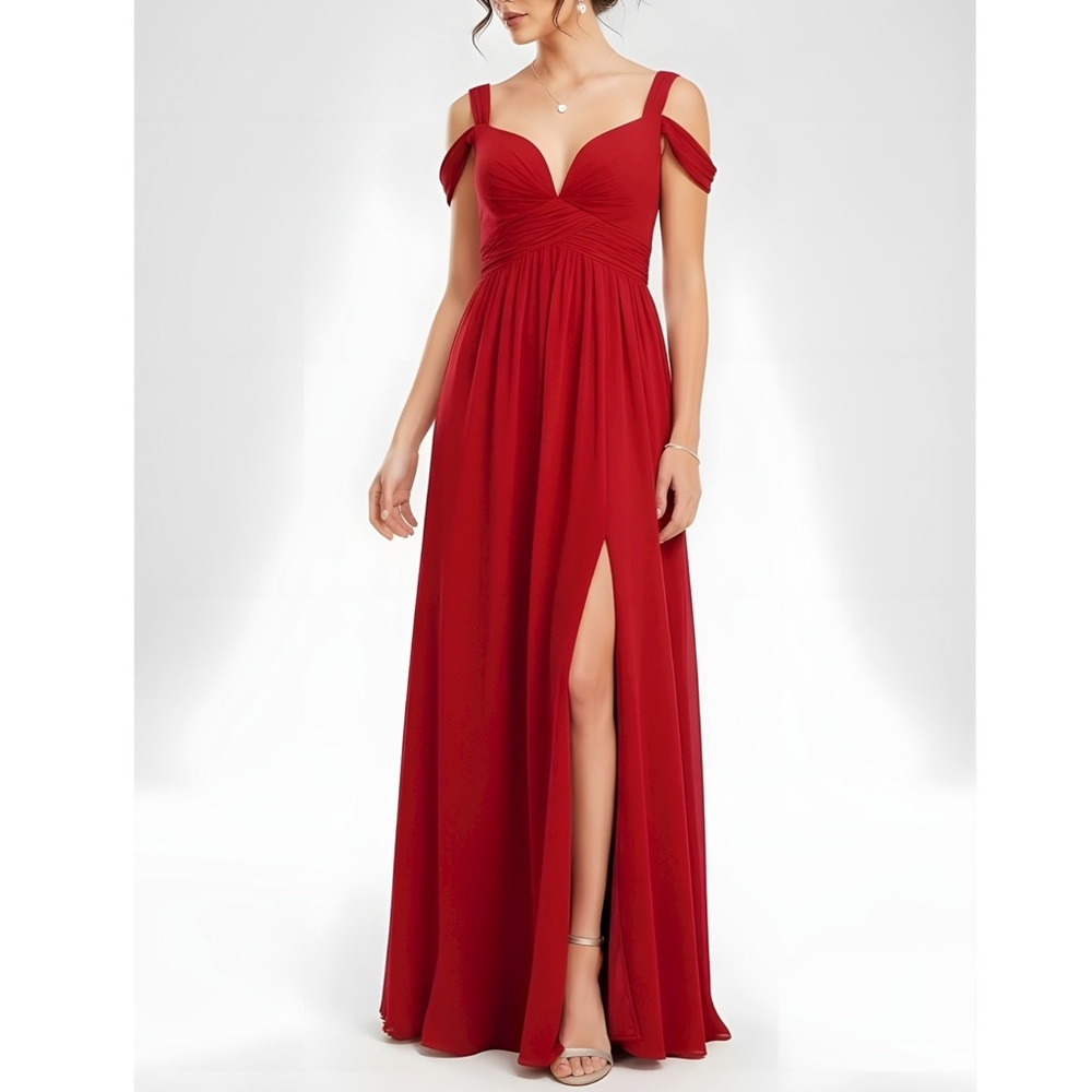 LULUS Ocean of Elegance Maxi Dress, Wine Red, XS